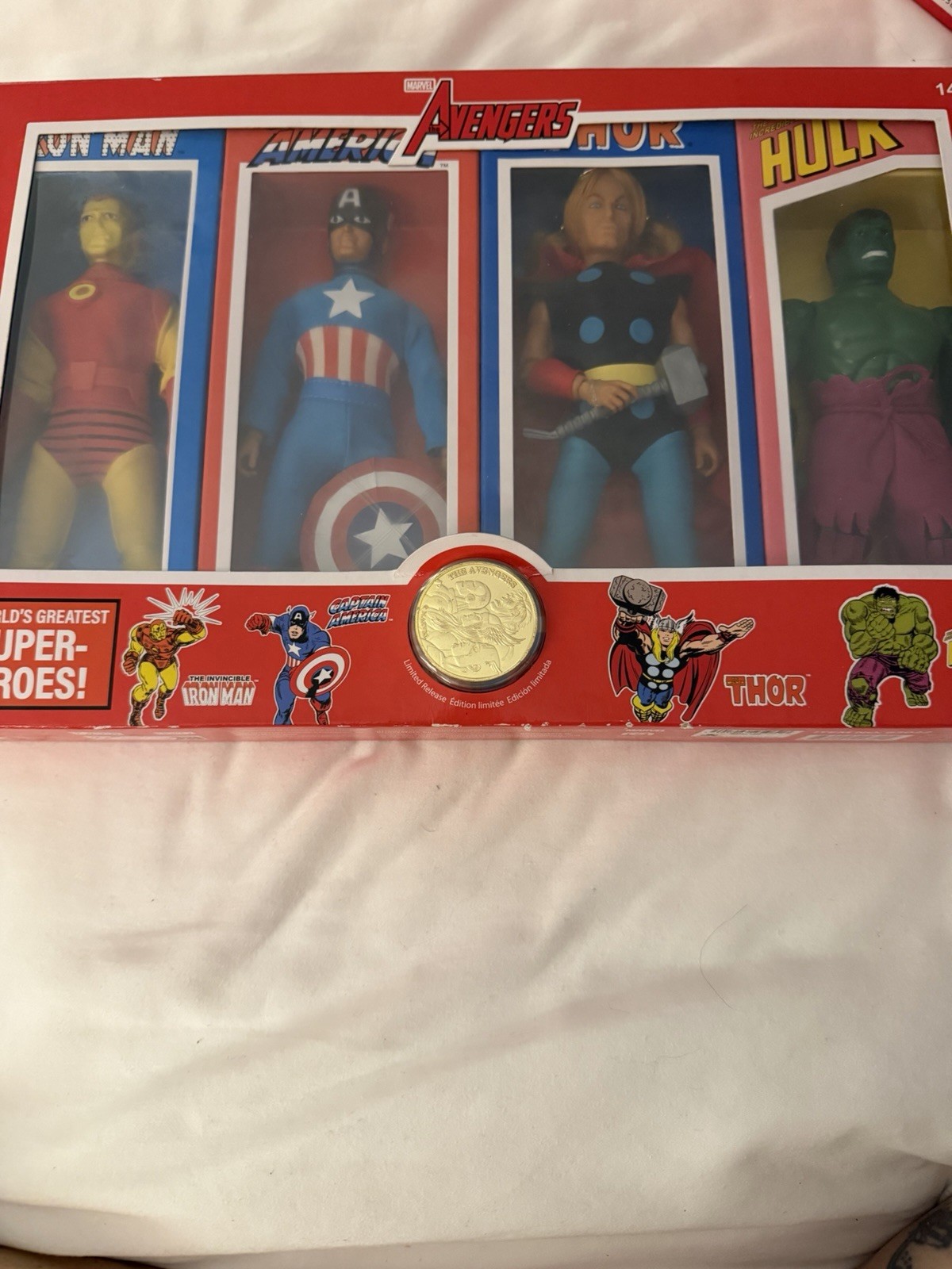 Disney Parks 2026 Mego Marvel Avengers 4 Pack Thor Hulk Captain America Iron Man