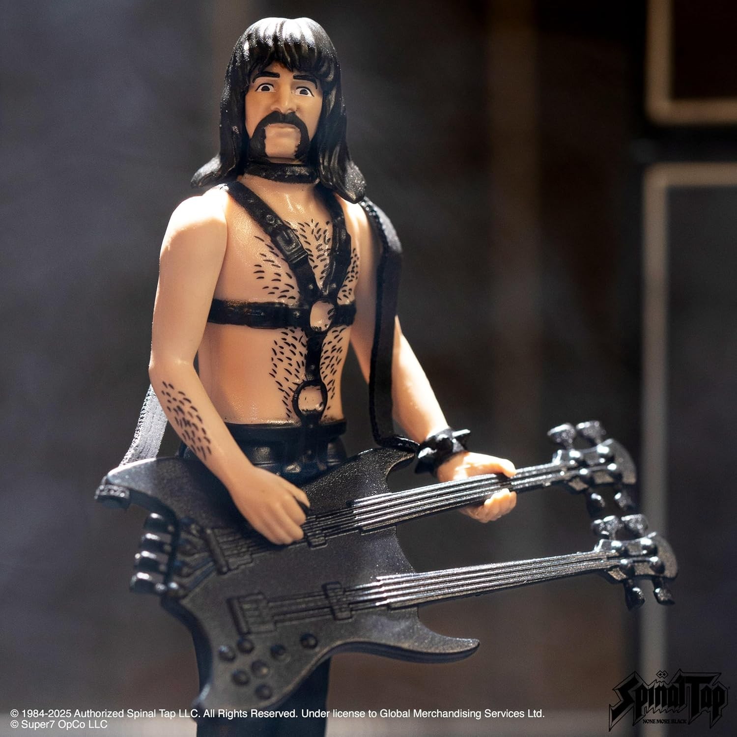 Super7 Spinal Tap Reaction Figures Wave 02 – Derek Smalls (None More Black) Acti