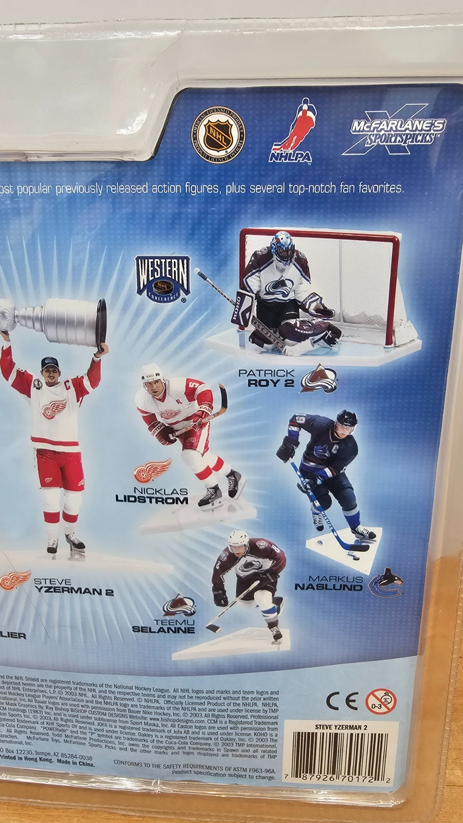 MCFARLANE STEVE YZERMAN DETROIT RED WINGS STANLEY CUP NHL HOCKEY FIGURE SERIES 6