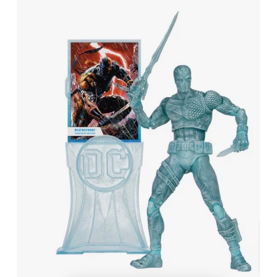 McFarlane DC Multiverse Deathstroke Frostbite Edition Gold Label GameStop 1/5000