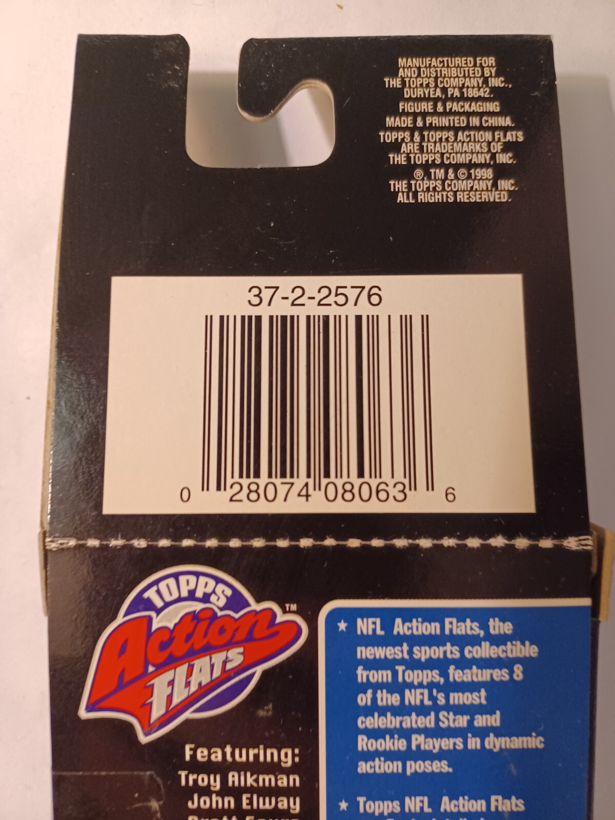 Topps Action Flats (Pair) 1998 Peyton Manning & 1999 Randy Moss (Unopened)