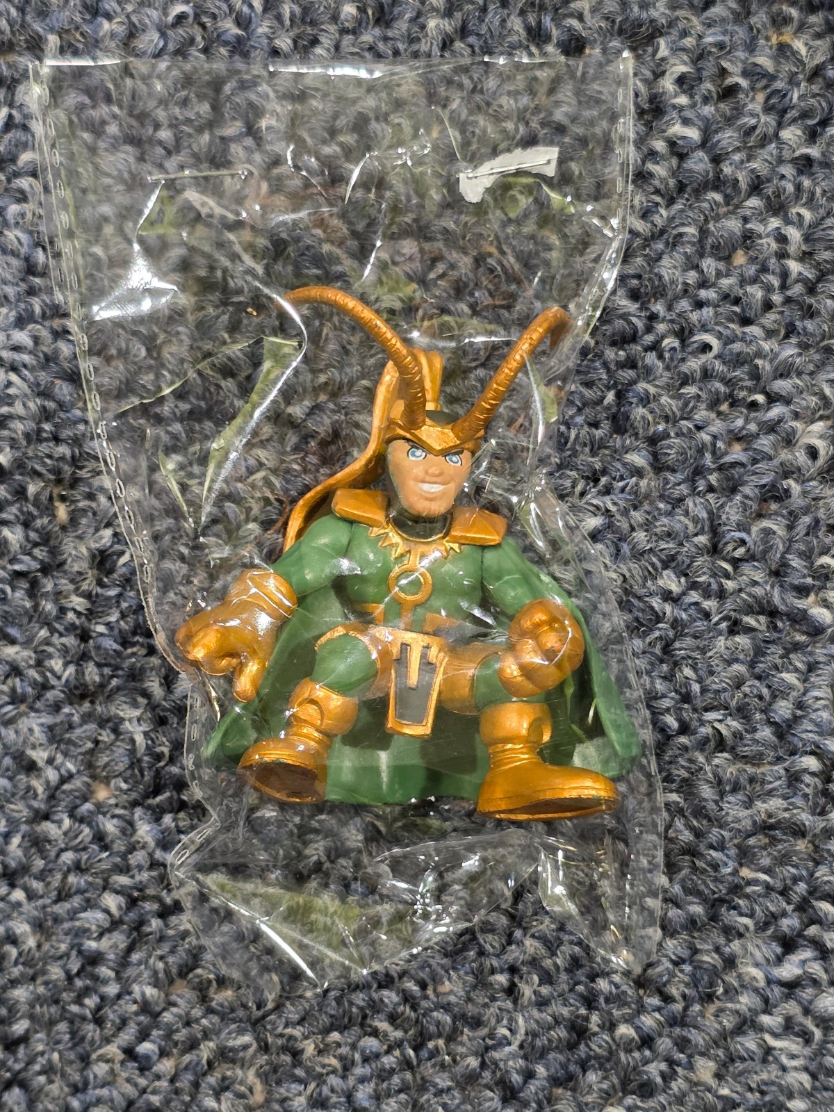 Marvel Super Hero Squad RARE LOKI Bronze / Dark Green from Avengers Wave 4