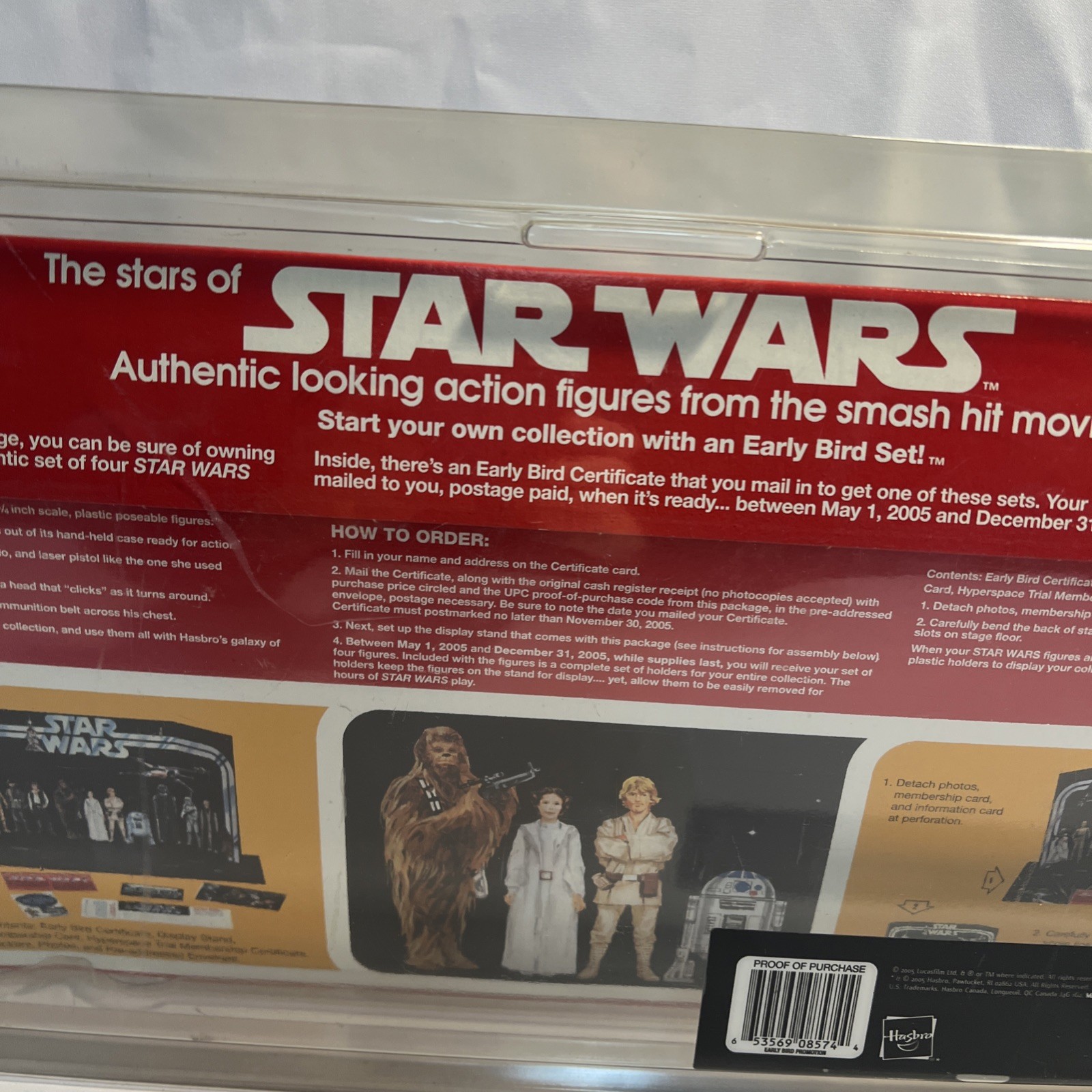 2005 Star Wars Mail In EARLY BIRD CERTIFICATE PACKAGE Sealed Exclusive