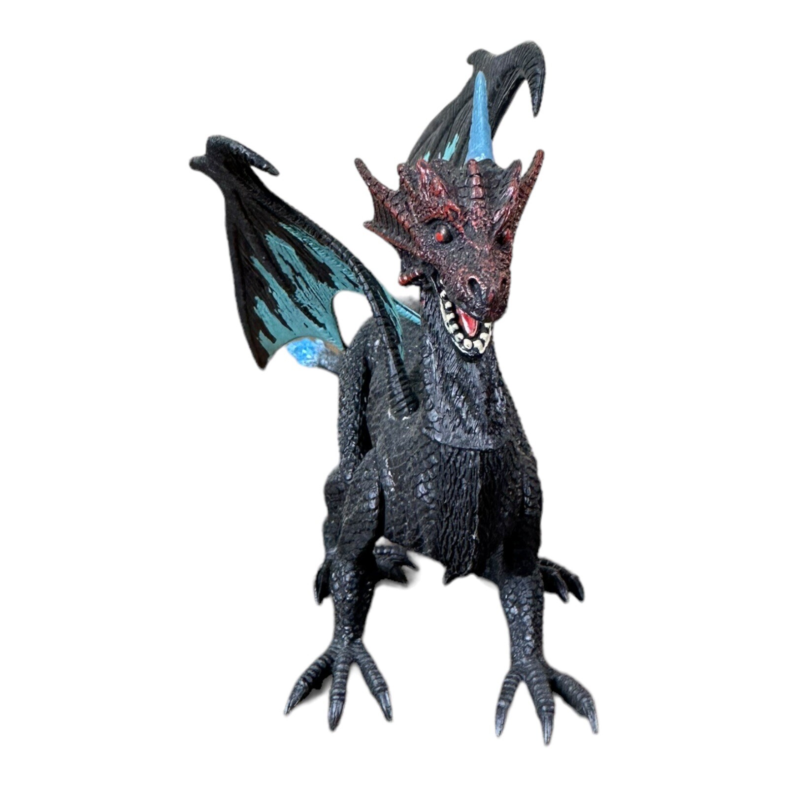 Kid Galaxy: Poseable Dragon Action Figures – Black & Teal Dragon