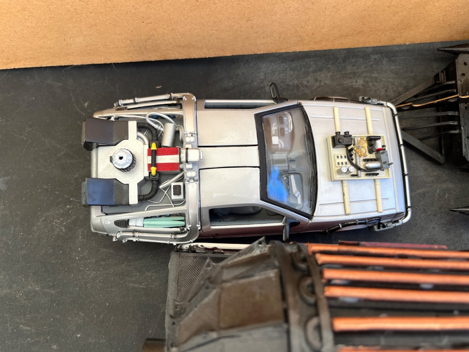 BACK TO THE FUTURE PART 3 doc brown train with delorean read .mc fly doc brown