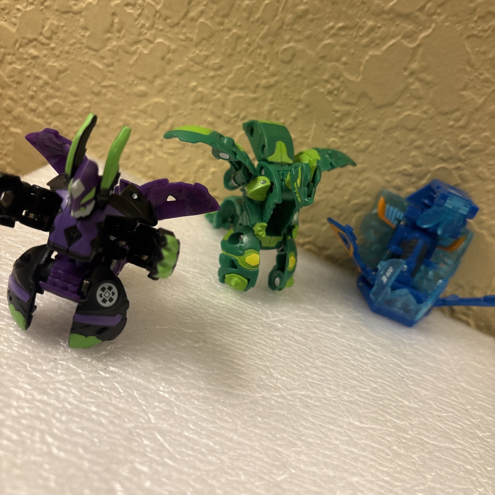 Bakugan Geogan Rising Green Blue Purple. Set 3. (b5