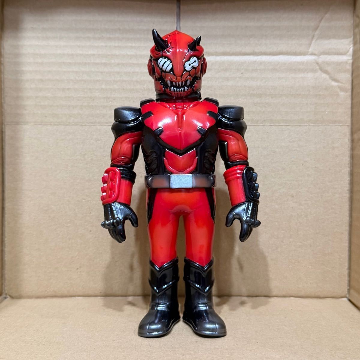 OJOSTUDIOTOYS Parody Hero Sofubi Figure Red Ver Soft Vinyl Designer Toy Japan
