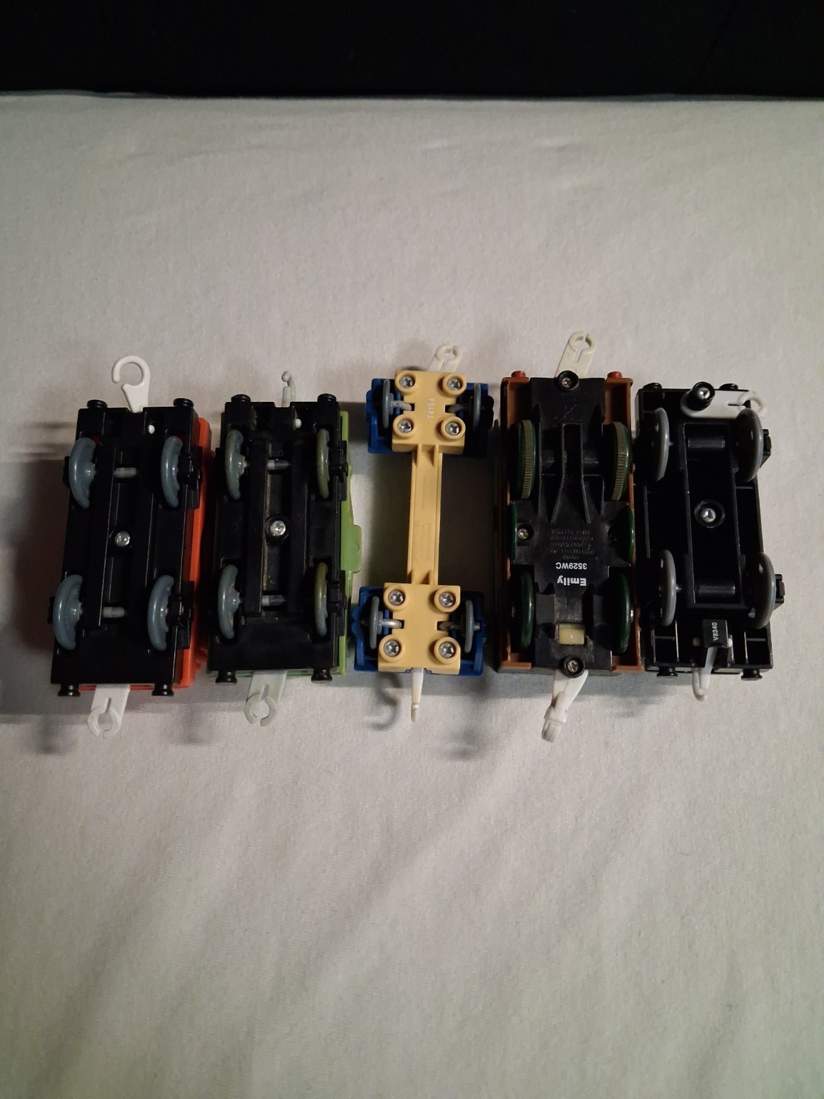 5x Thomas & Friends Trackmaster Cargo Lot Empty Wagon Truck Cars Oil Coal