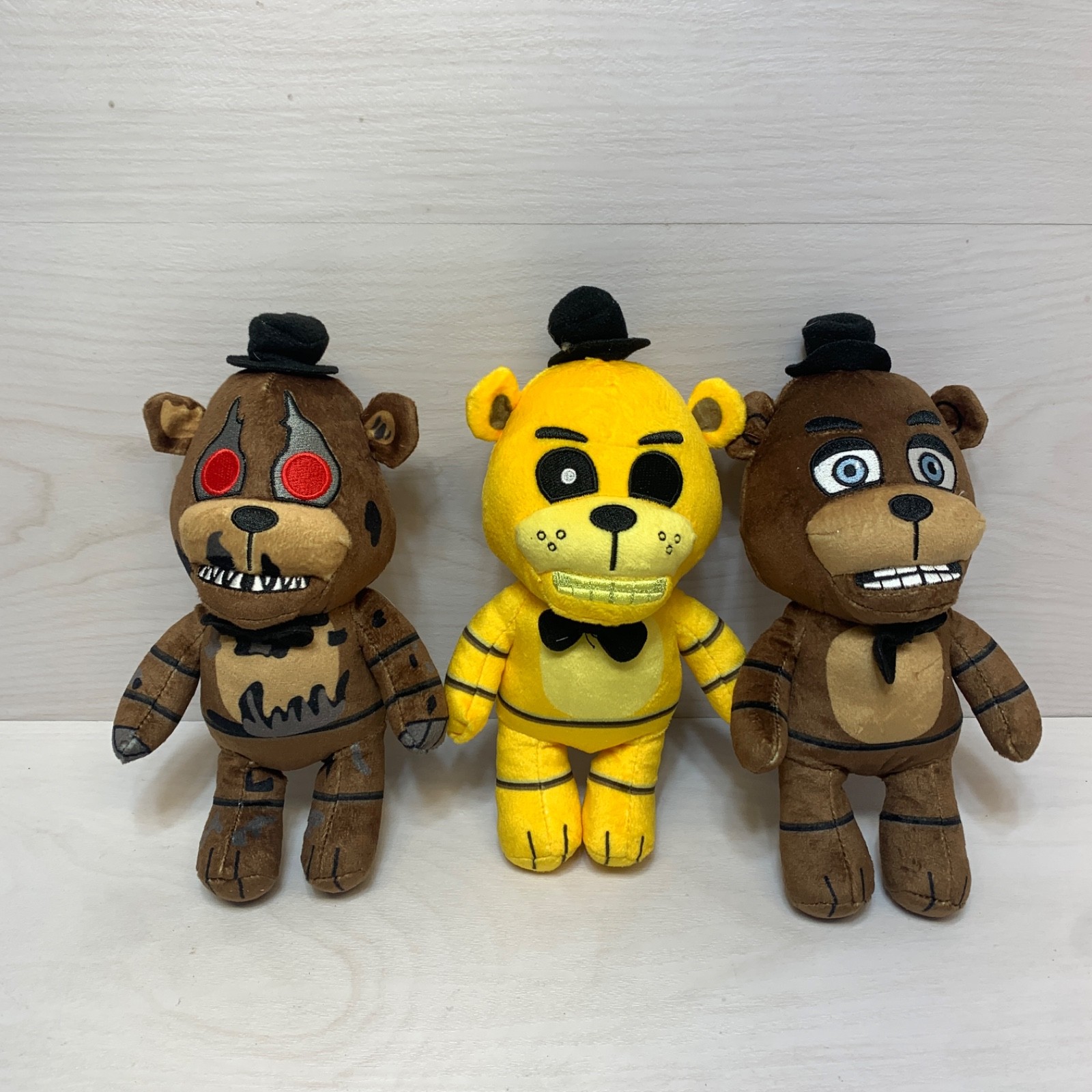 Lot x 3 Five Nights At Freddy&rsquo;s 10 years 8&Prime;inch Nightmare Freddy Plush