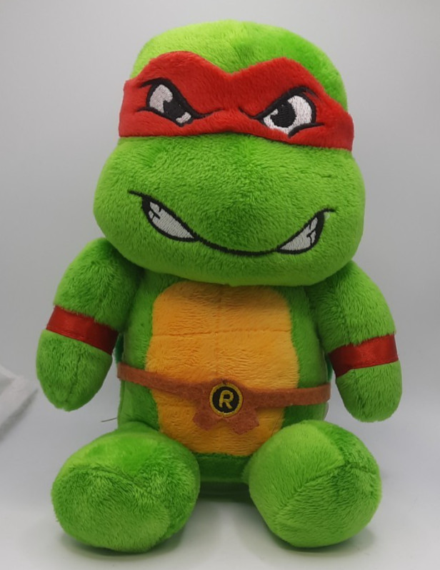 TMNT Raphael Plush Piggy Bank 9” Teenage Mutant Ninja Turtles Nickelodeon 2016