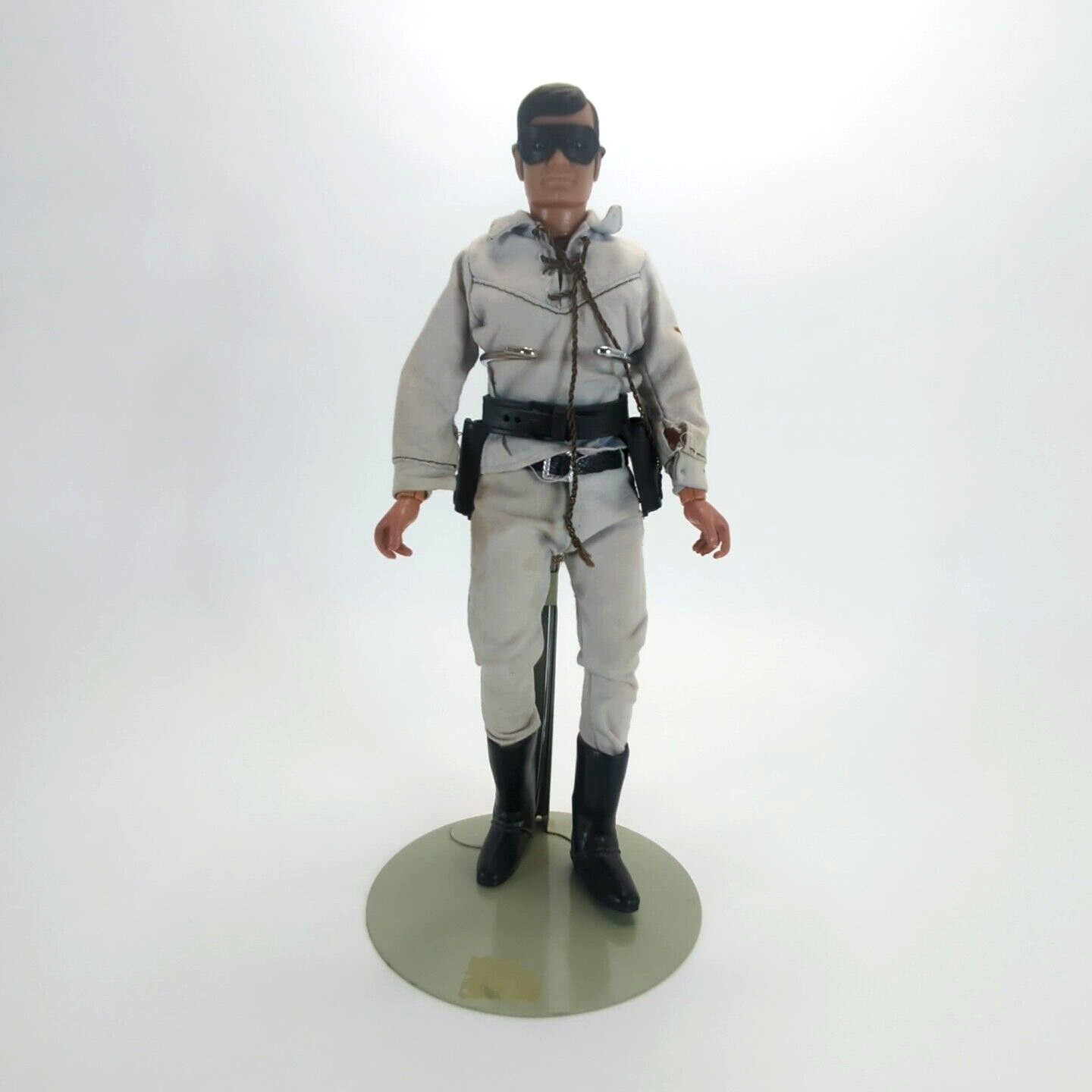 Mego 1973 Gabriel Lone Ranger 10&Prime; Vintage Action Figure w/ Gun Belt and Mask
