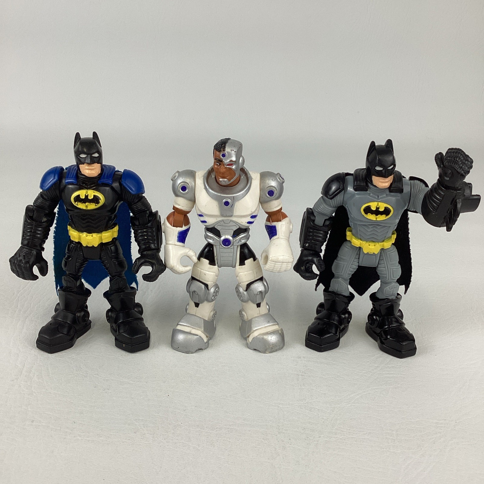DC Comics Super Friends Hero World Action Figure Lot Batman Cyborg Mattel