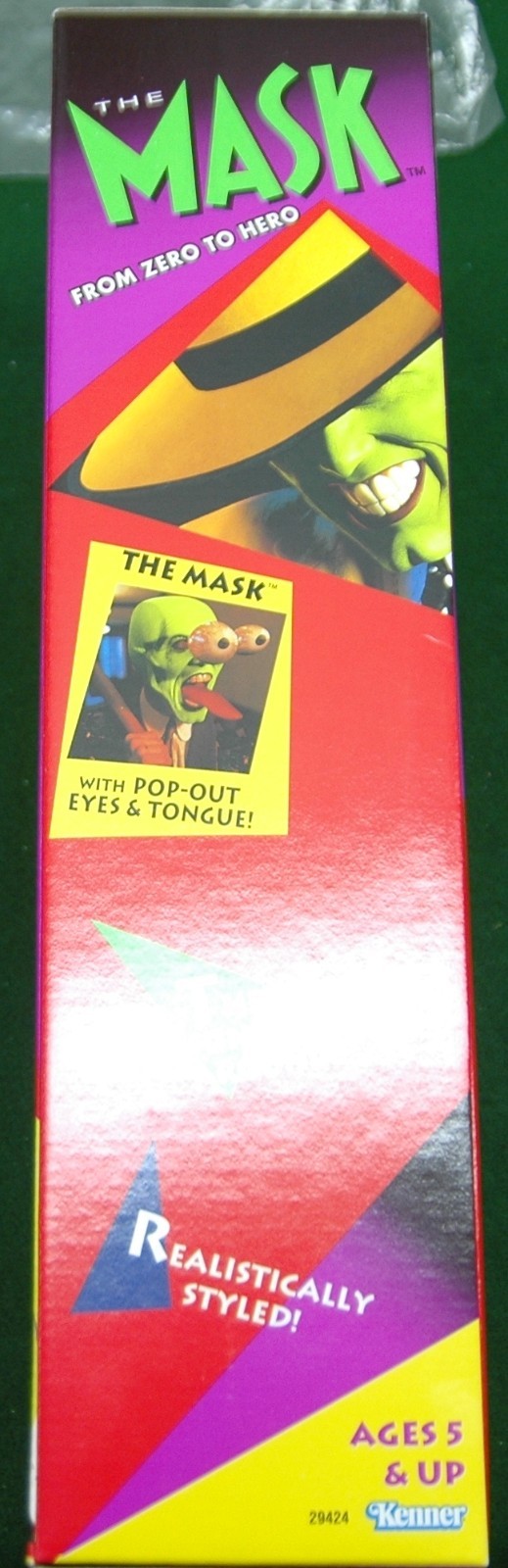 (4) Box LOT – Kenner 1995 &lsquo;THE MASK &lsquo;With Pop Out Eyes & Tongue – Jim Carrey