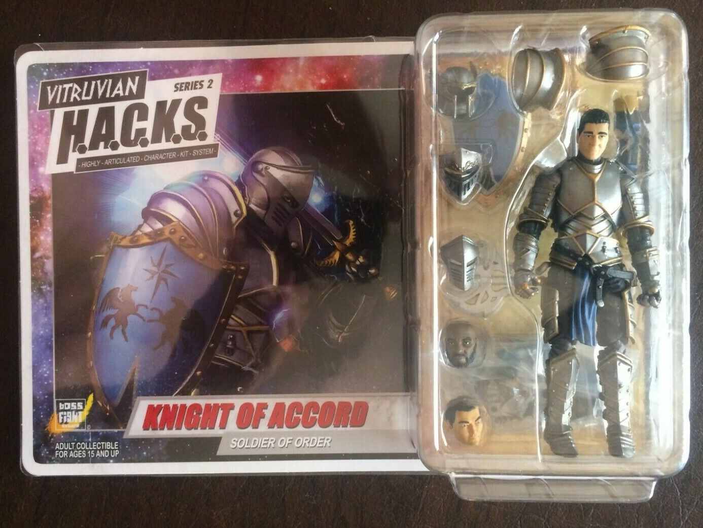 Boss Fight Studios VITRUVIAN HACKS KNIGHT OF ACCORD NEW / NEVER OPENED