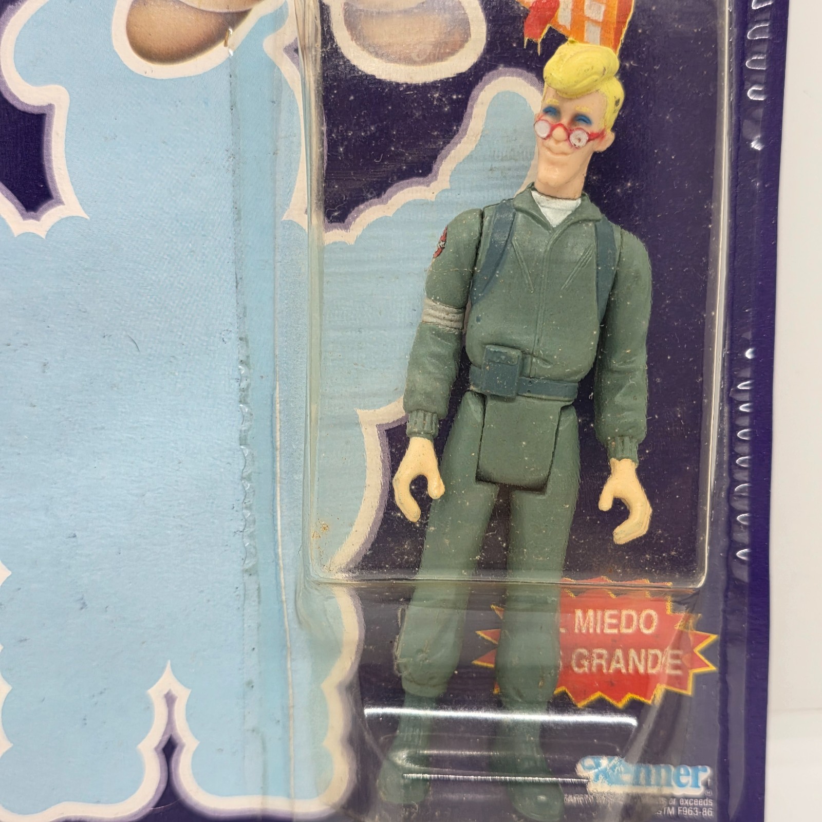 1992 the real ghostbusters jocsa kenner EGON IN CARDBOARD STAY PUFT ERROR RARE