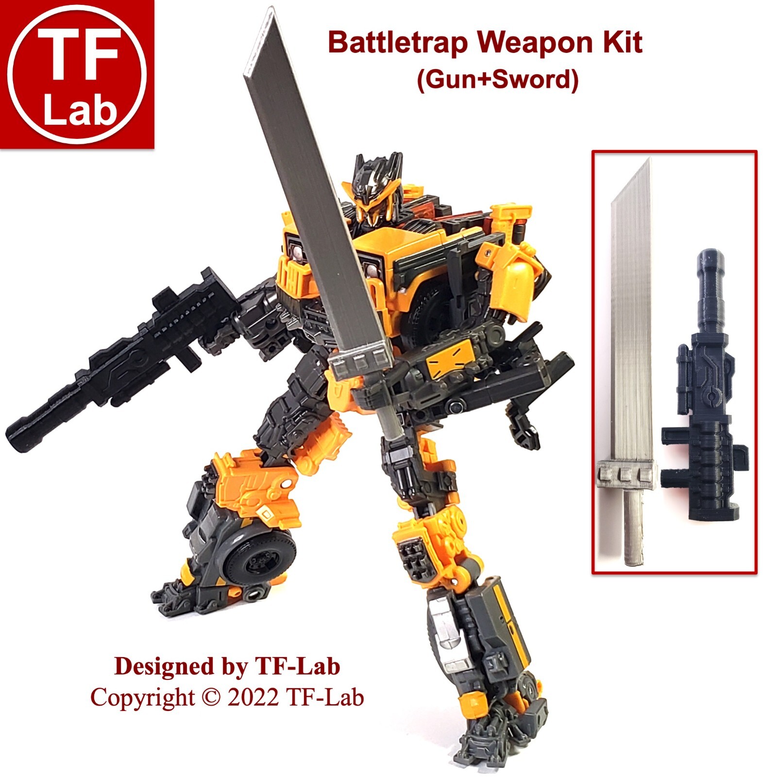 2 in 1 Swords Upgrade Kit for Transformers Studio Series SS 97 Airazor TF-Lab