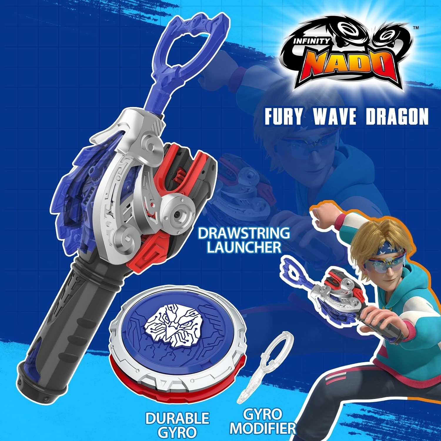 Kiddie Battle Toy with Drawstring Launcher & Spinning Top – Perfect for Gifts