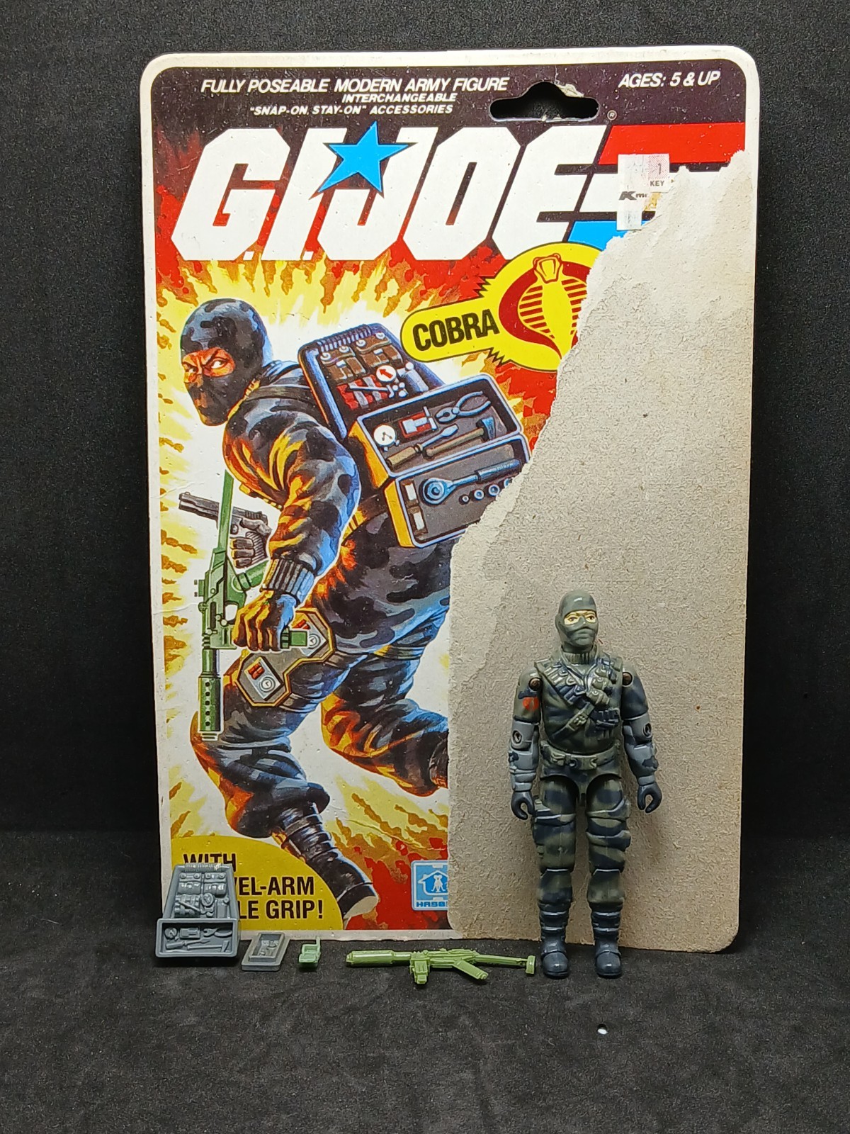 Hasbro G.I. Joe Firefly 1983 Action Figure Fully Jointed w/ Accessories 100%