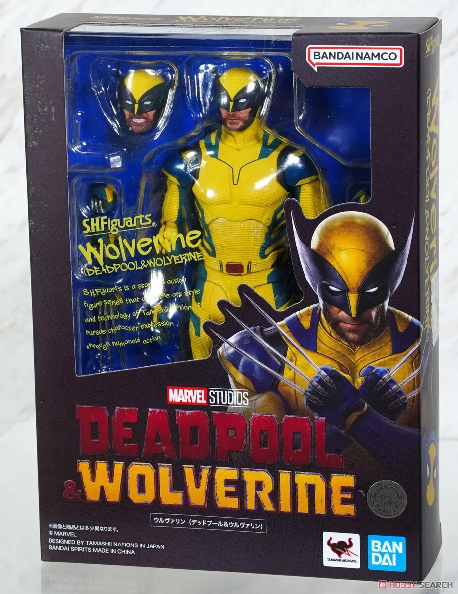 BANDAI S.H.FIGUARTS MARVEL (DEADPOOL & WOLVERINE) WOLVERINE 155mm ACTION FIGURE