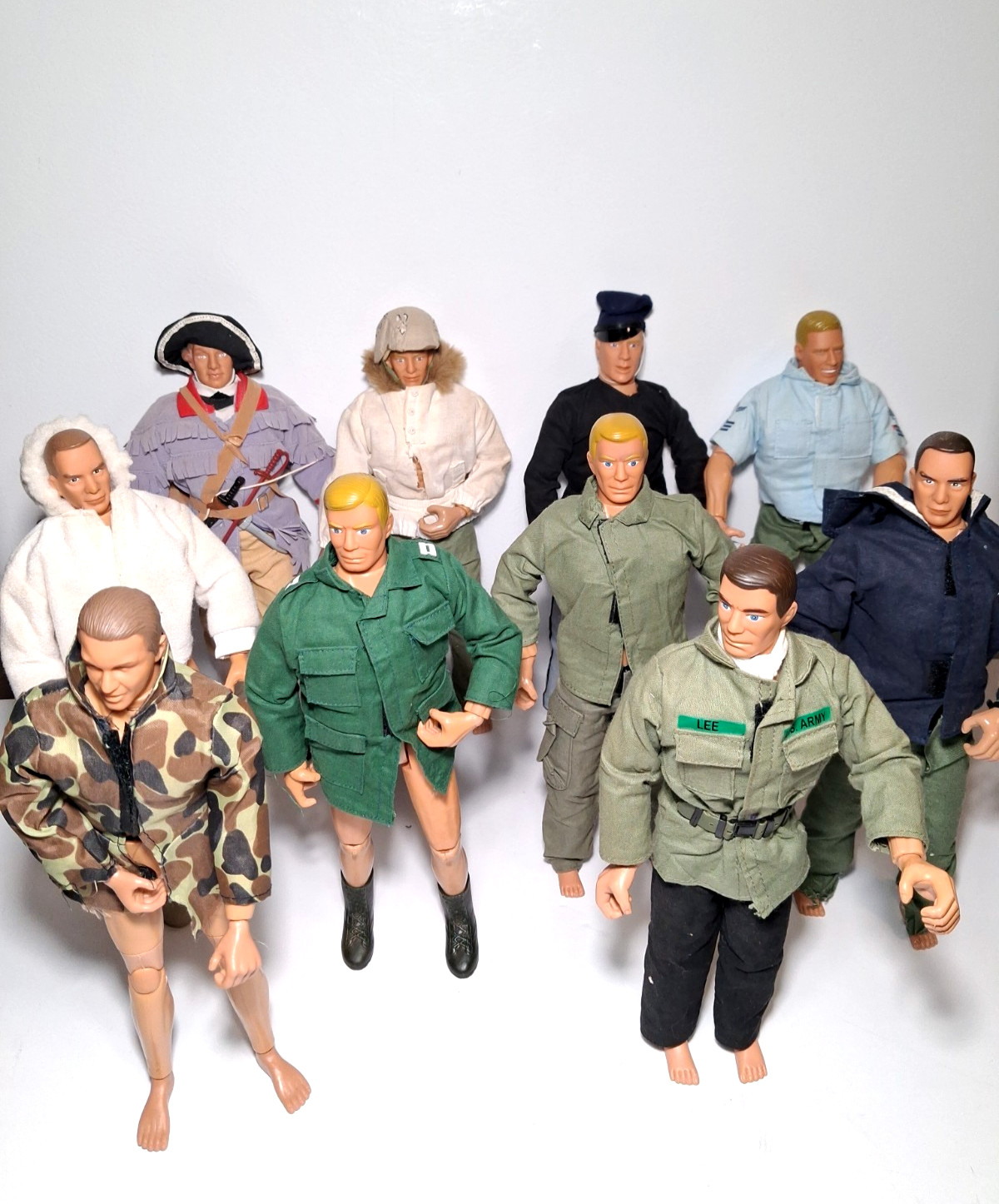 Vintage 1990s Formative Intl. Soldiers Of The World 12&Prime; Action Figures Lot Of 10