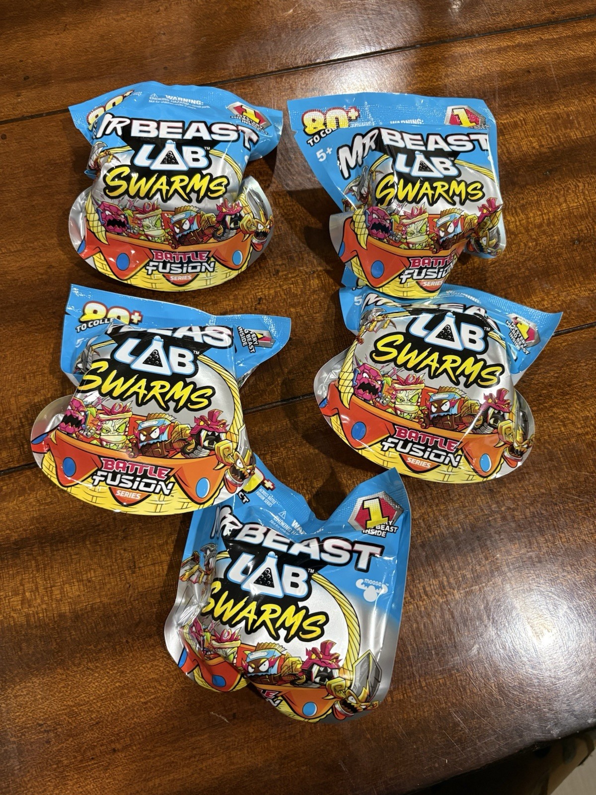 Mr Beast Lab Swarms Battle Fusion Series (lot Of 5)