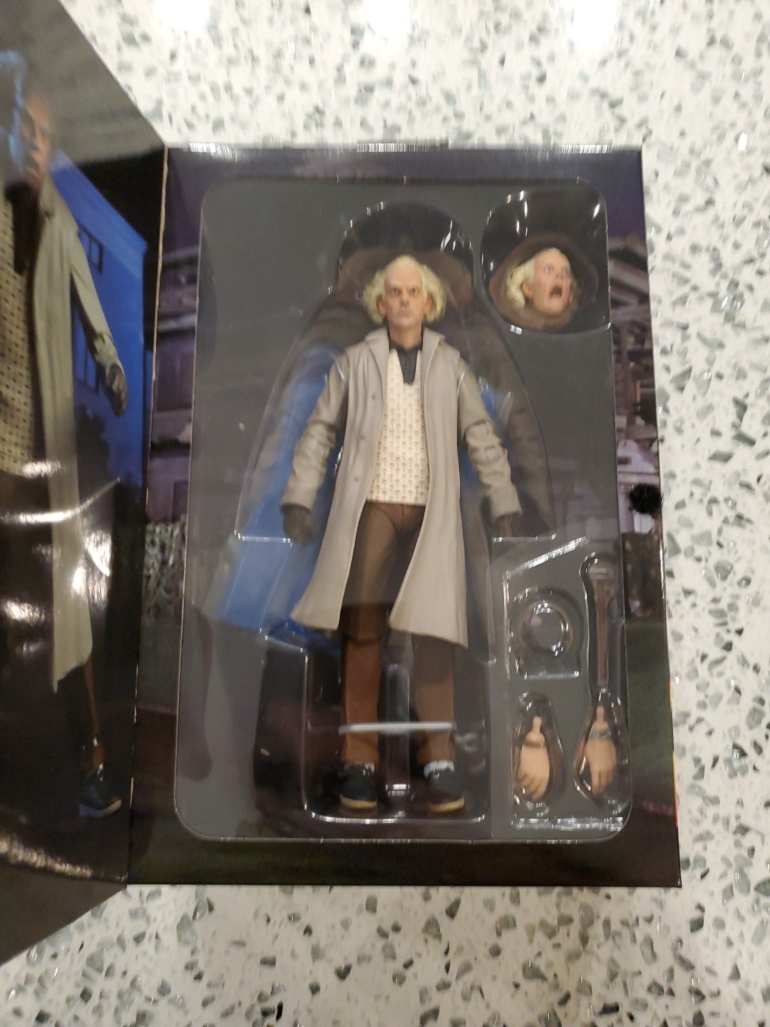 NECA Back To The Future 35 Exclusive Ultimate Doc Brown New Factory Sealed