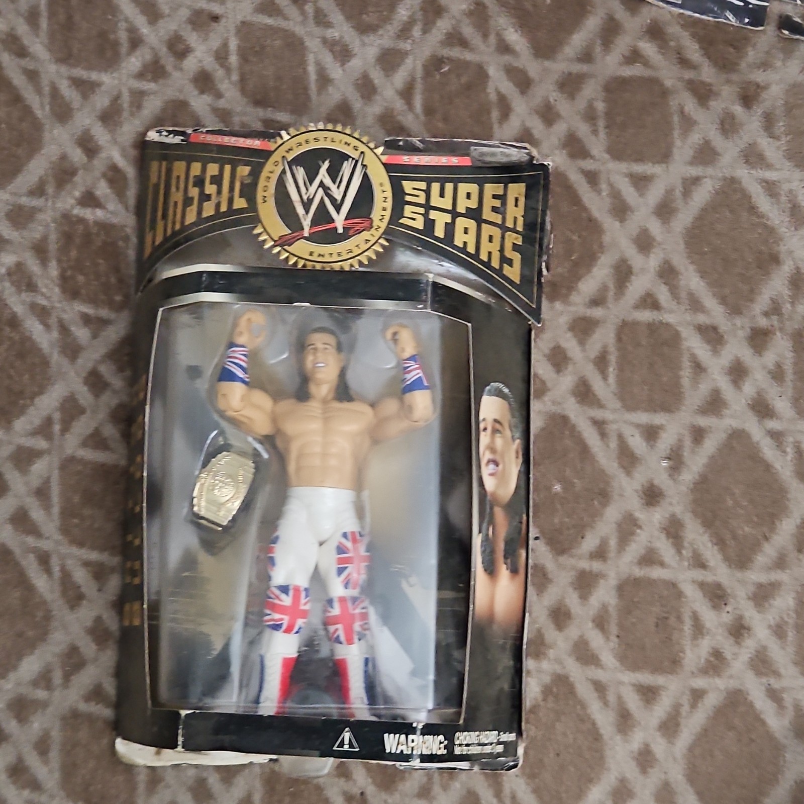 Jakks Pacific WWE Classic Superstars British Bulldog Action Figure w/ Belt