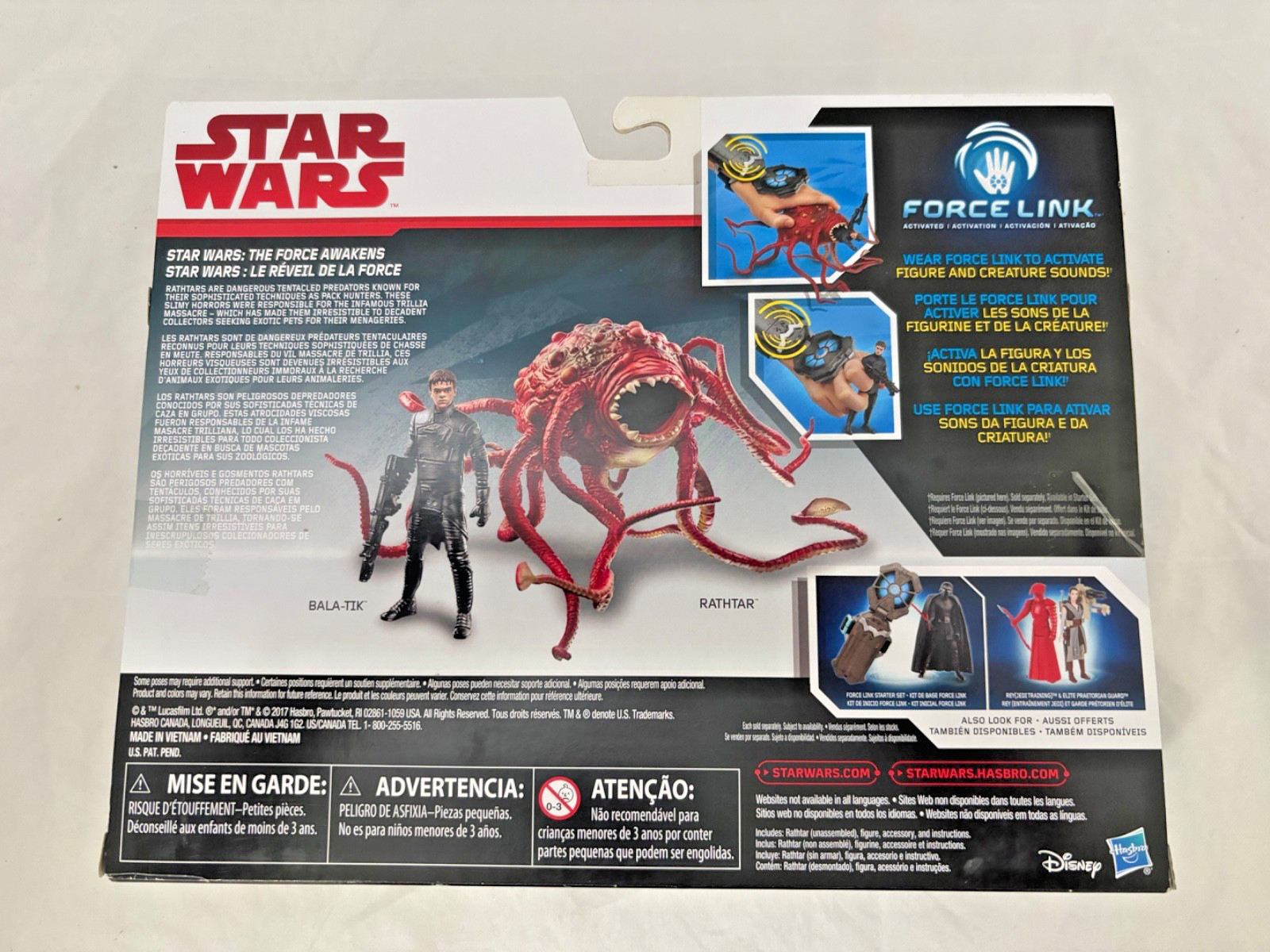 Star Wars: Force Link – Rathtar & Bala-Tik – Action Figure – Set – Sealed – NEW