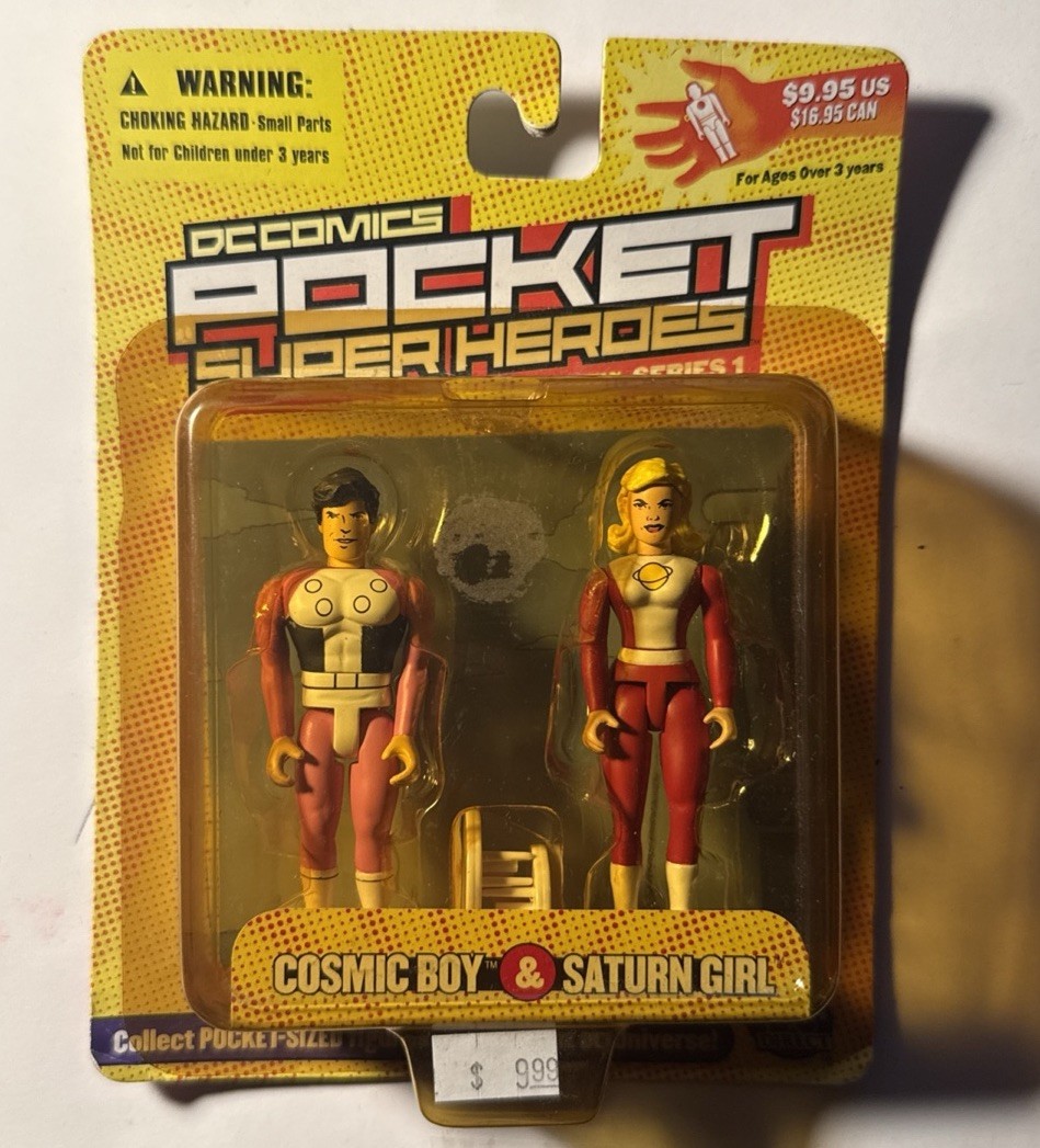Cosmic Boy & Saturn Girl DC Direct Comics Pocket Super Heroes Legion of: Sealed