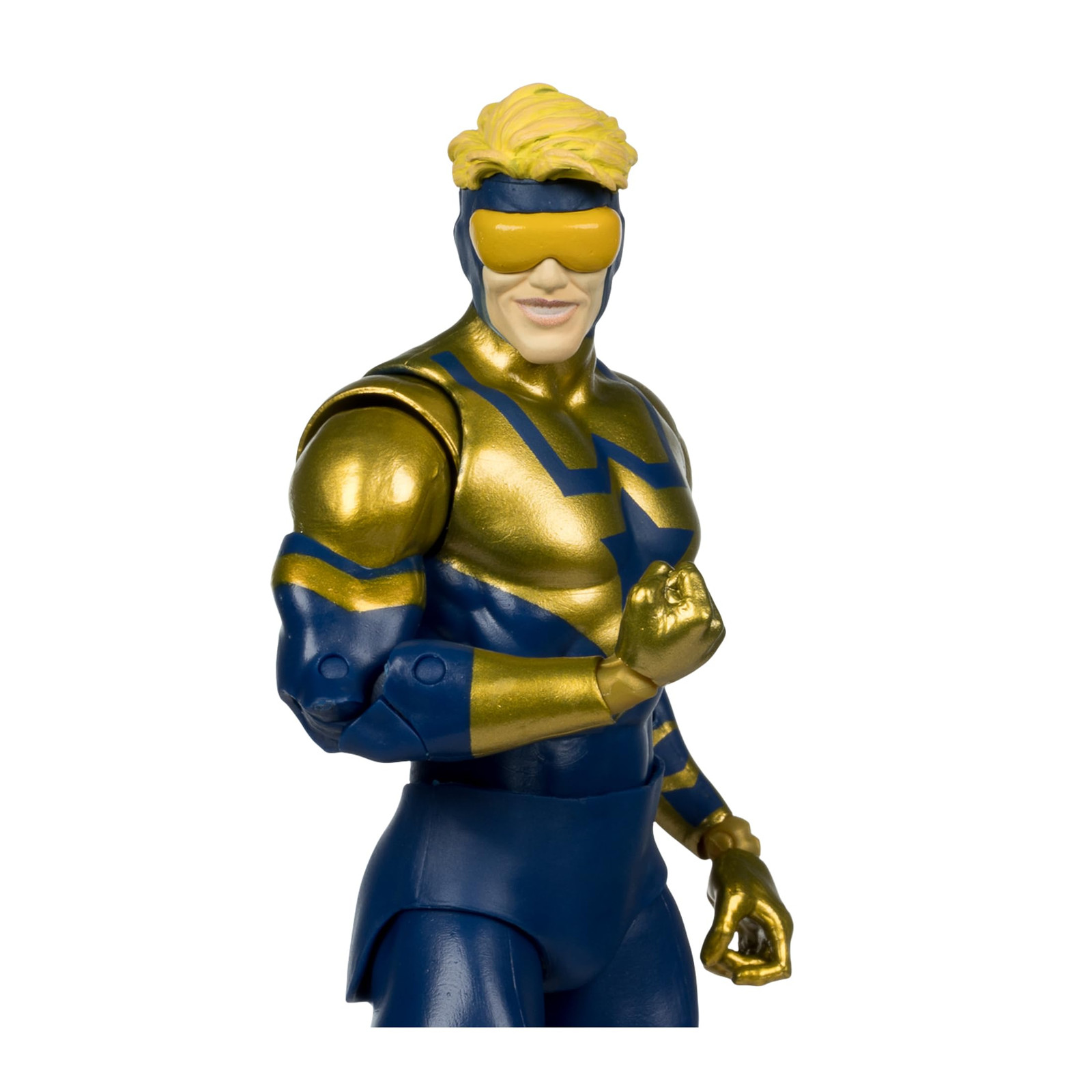 DC Multiverse Booster Gold 7 Inch Action Figure with Flight Stand and Art Card