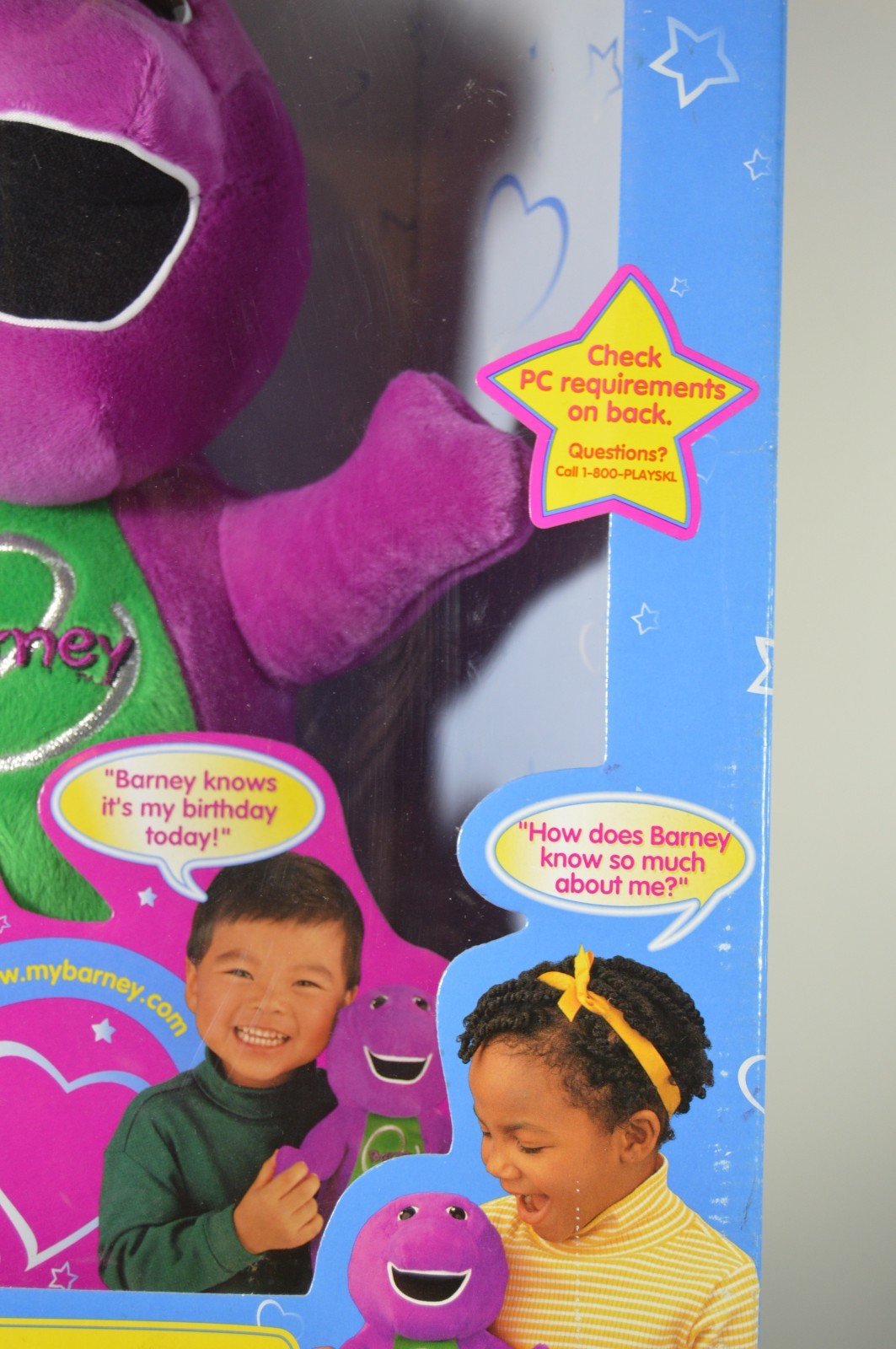 Playskool eSpecially My Barney Plush 2000 in Original Box w/ Cord & Instructions