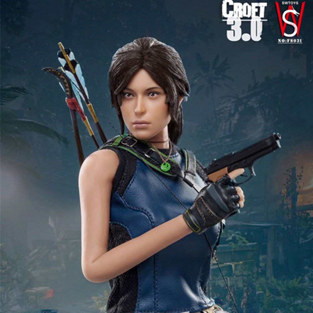 SWTOYS Tomb Raider Lara Croft 3.0 Doll 12in Action Figure Doll Model FS031