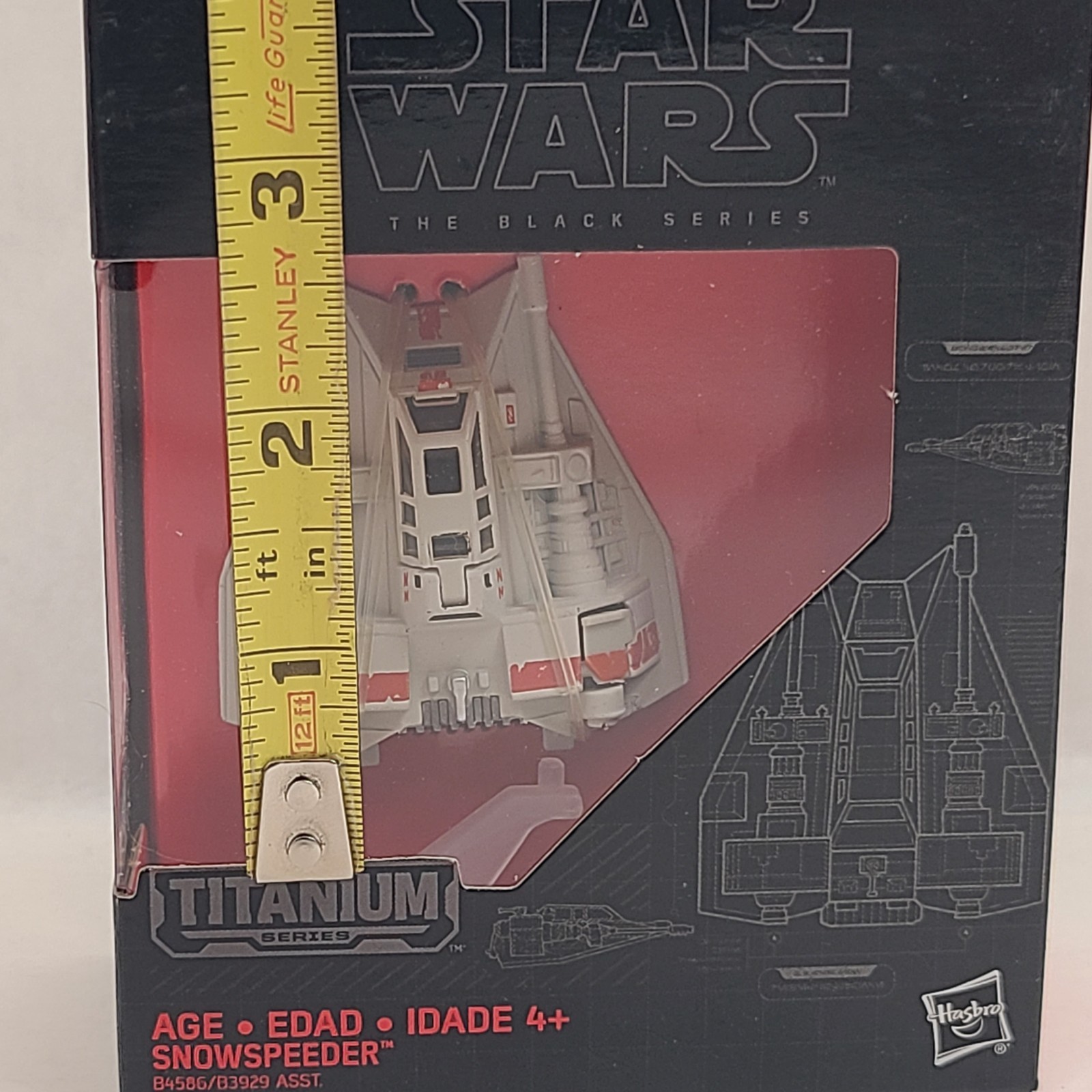 Star Wars Black Series Titanium Snowspeeder Vehicle Figure 17 Hasbro 2015 New