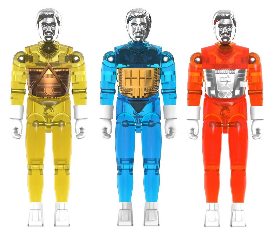 2026 Micronauts ReAction Figures Super7 – Time Traveler Blue Yellow Set of 2 New