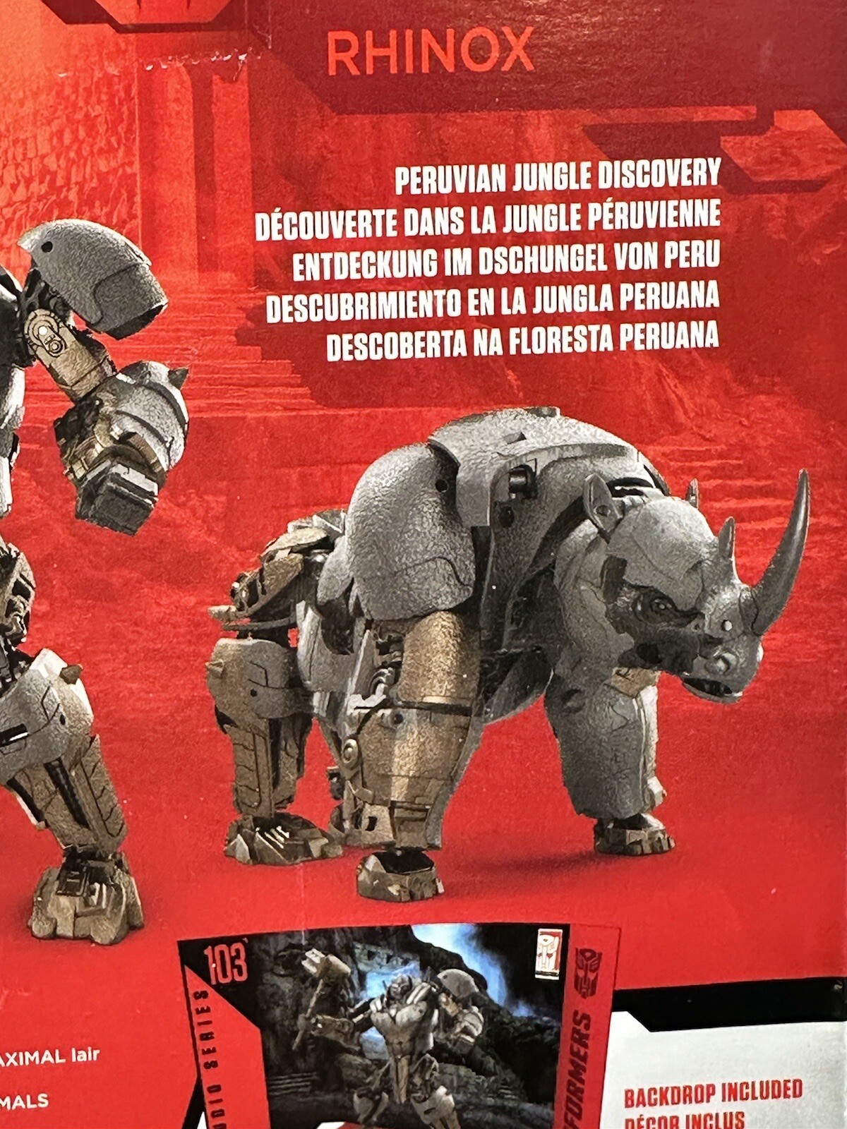 Hasbro Transformers Studio Series Voyager 103 Rhinox Figure NIB Distressed Box