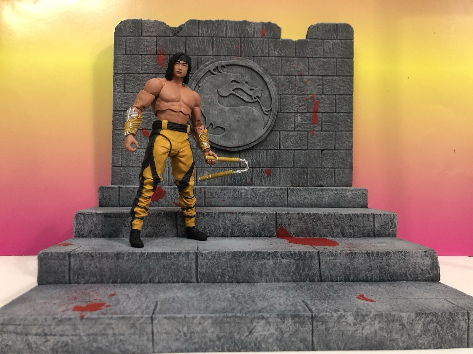 1:12 Scale Bloody Mortal Kombat Riser Detolf Diorama Action Figure Photography