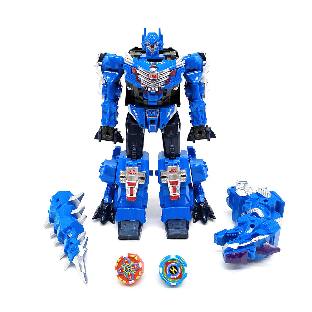 Mecha Dinosaurs Transform Robot Spinning Gyroscope Toys Boys T-Rex Action Figure