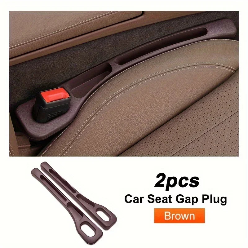 2pcs Pair Universal Car Seat Gap Plug Strip Side Seam Car Gap Filler Leak Proof
