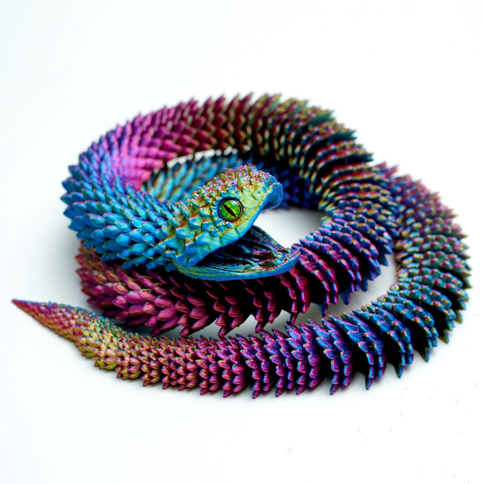 23inch 3D Printed Snake Model,Articulated Animals figure,Fidget Toys Home Decor