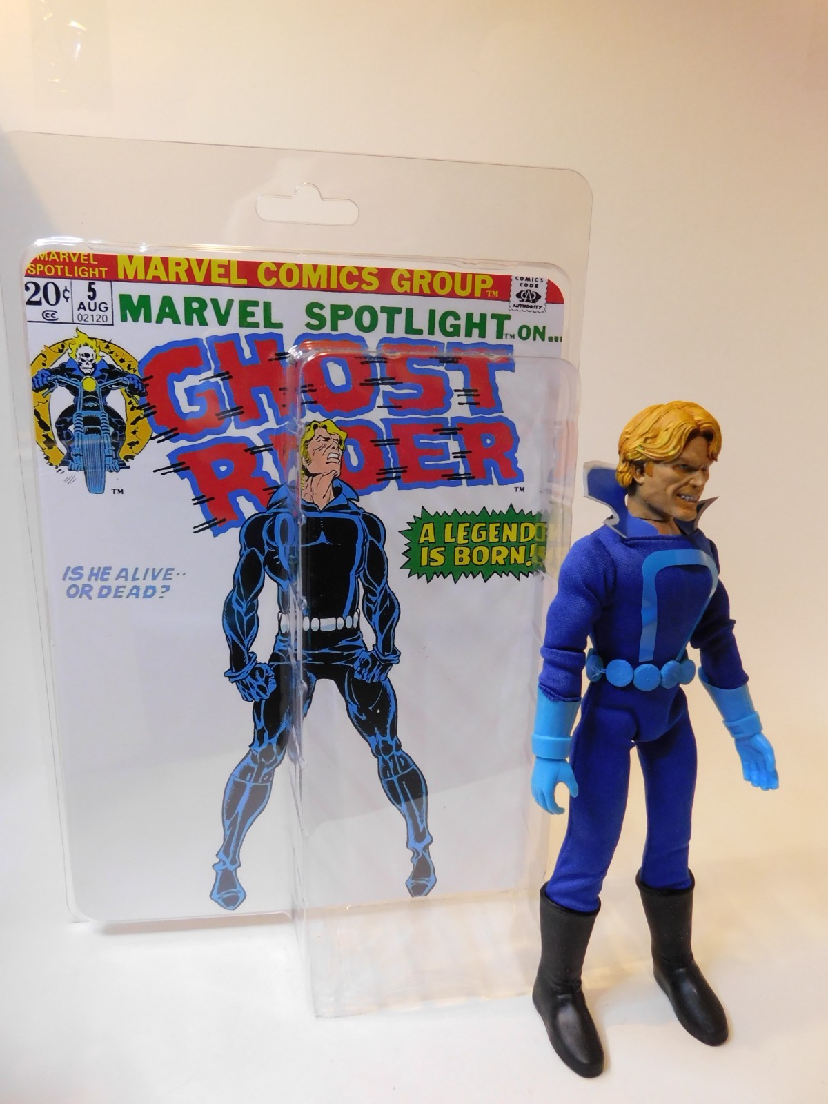 Mego 8&Prime; Action Figure Custom Marvel Comics Johnny Blaze Resealable