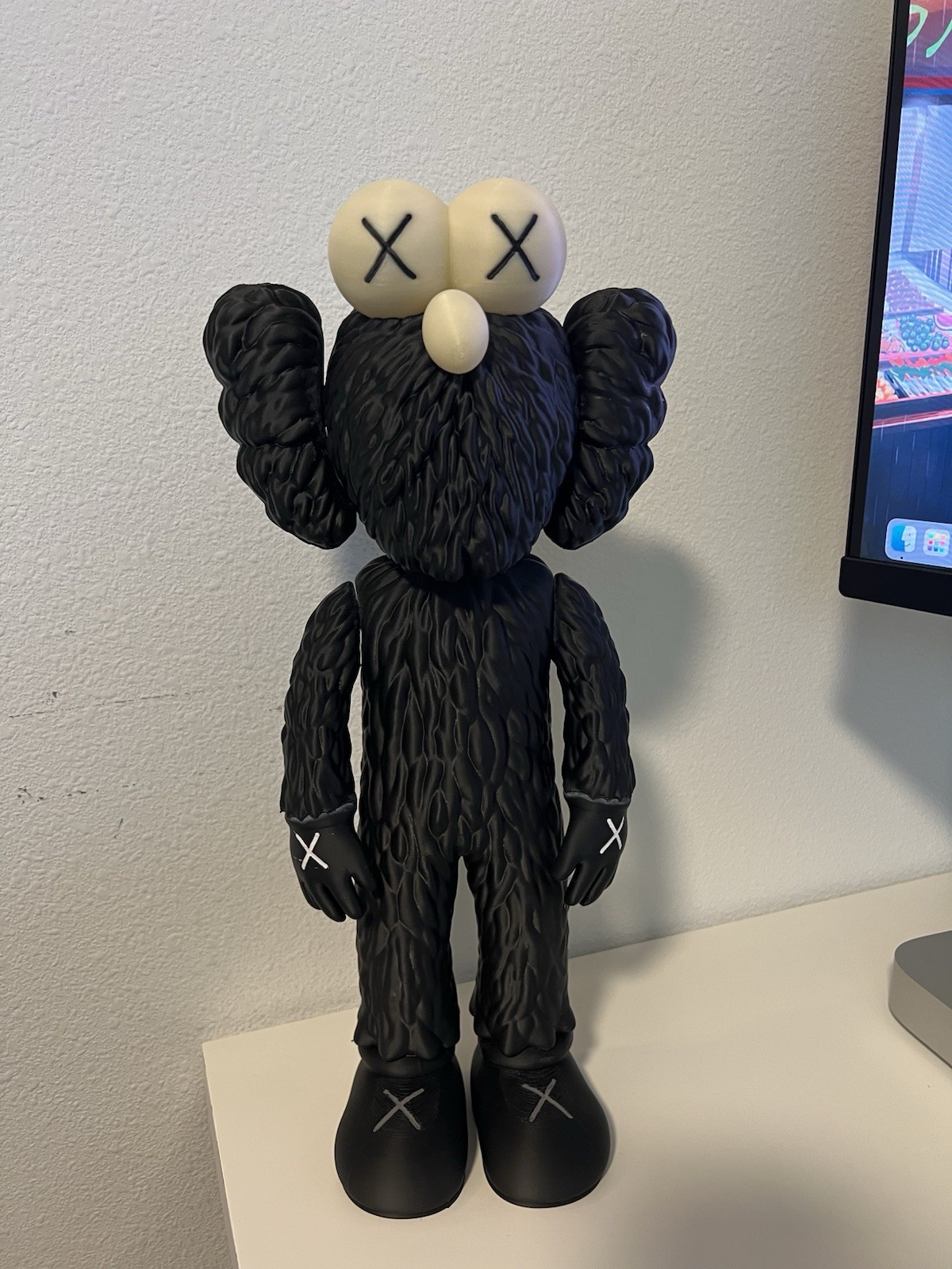 16.5 In Custom Kaws BFF Inspired Black and White Figure Made to Order New