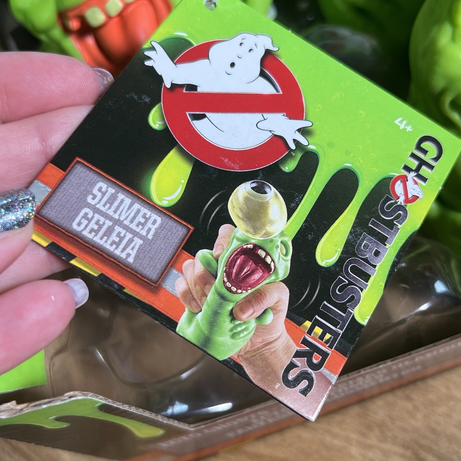 RARE Ghostbusters Ecto Ghosts 5 Fig LOT – SLIMER + Retail Display Box