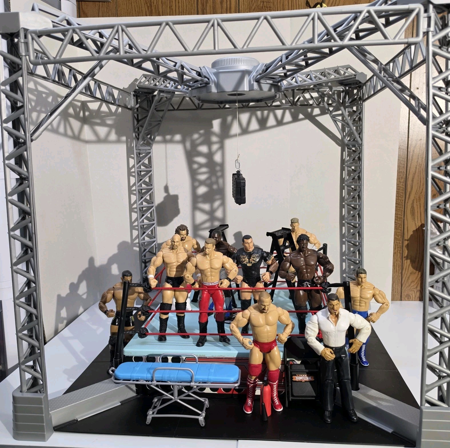 JAKKS WWE Money in the Bank Ring Playset Complete +10 Figures Accessories Lot