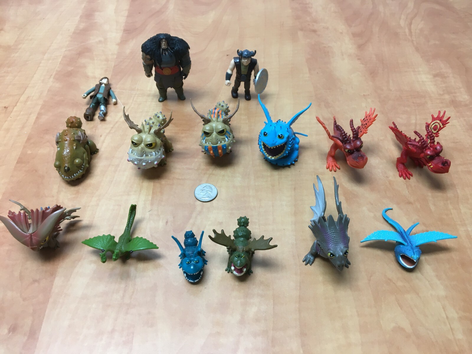 How to Train Your Dragon Figures Lot of 15 (1.5&Prime; to 3.5&Prime;) SML 2013