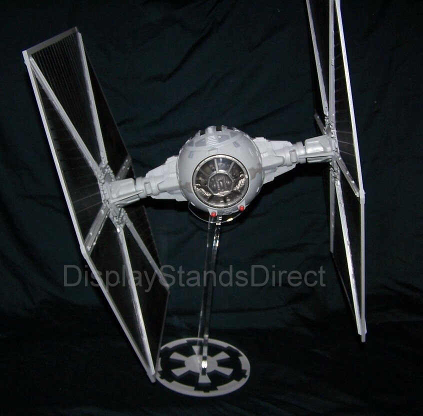 acrylic display stand for Hasbro Large wing Tie Fighter Star Wars positionable