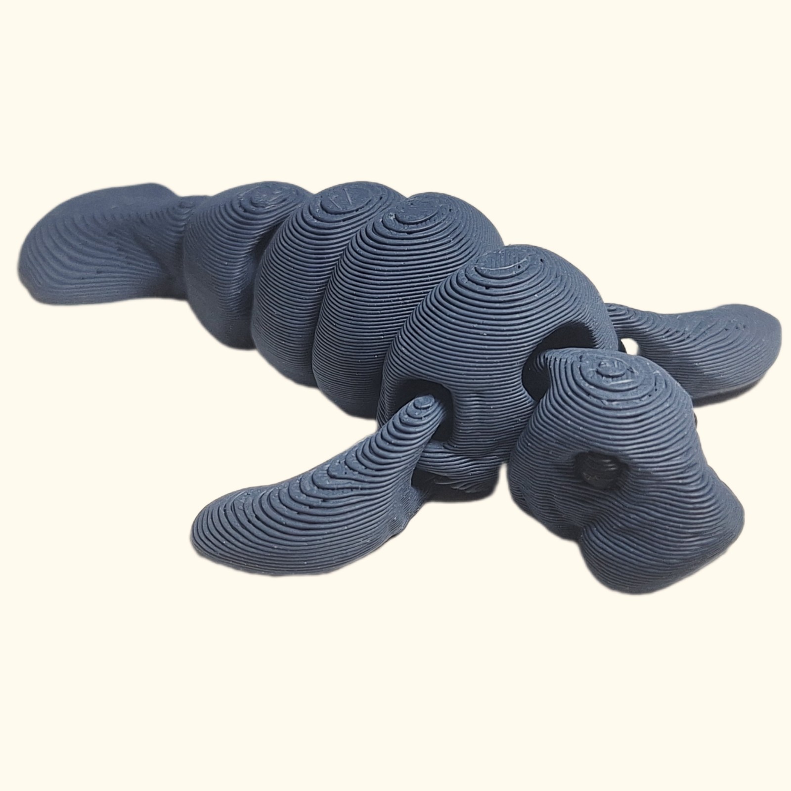 FlexiMech Micro Manatee 3d Printed 1.5&Prime; Flexible Articulated Fidget Toy