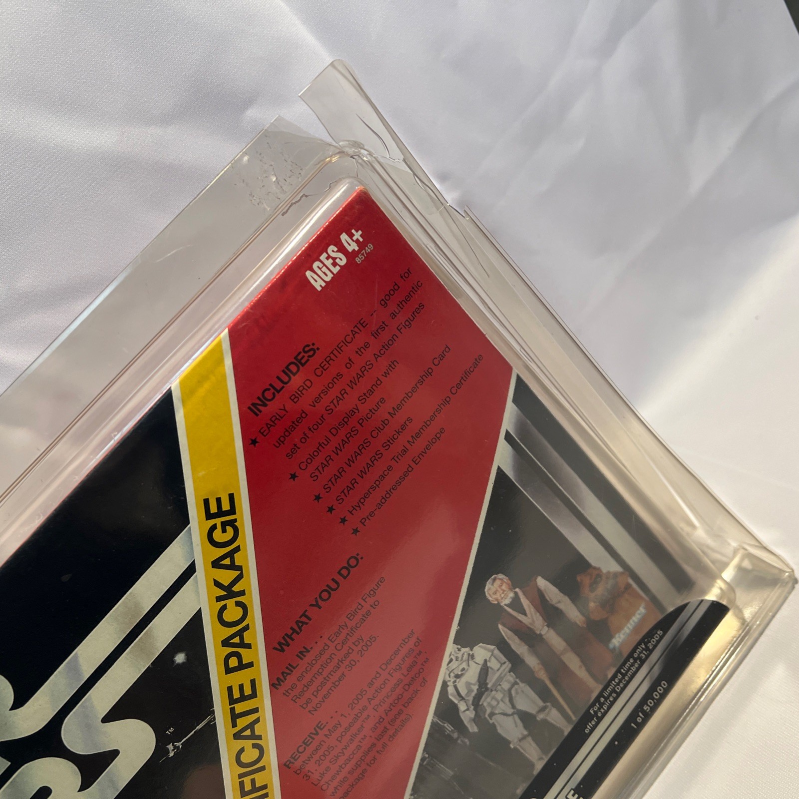 2005 Star Wars Mail In EARLY BIRD CERTIFICATE PACKAGE Sealed Exclusive