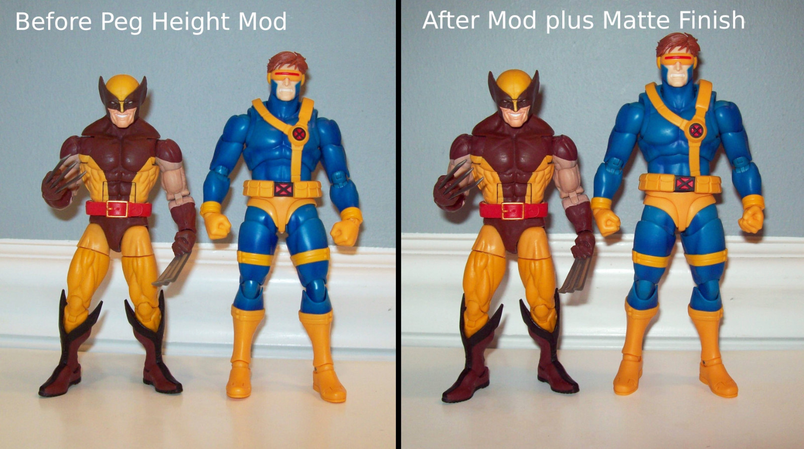 Cyclops Custom Peg Height Mod S.H.Figuarts Marvel GAMERVERSE Figure SHF Bandai