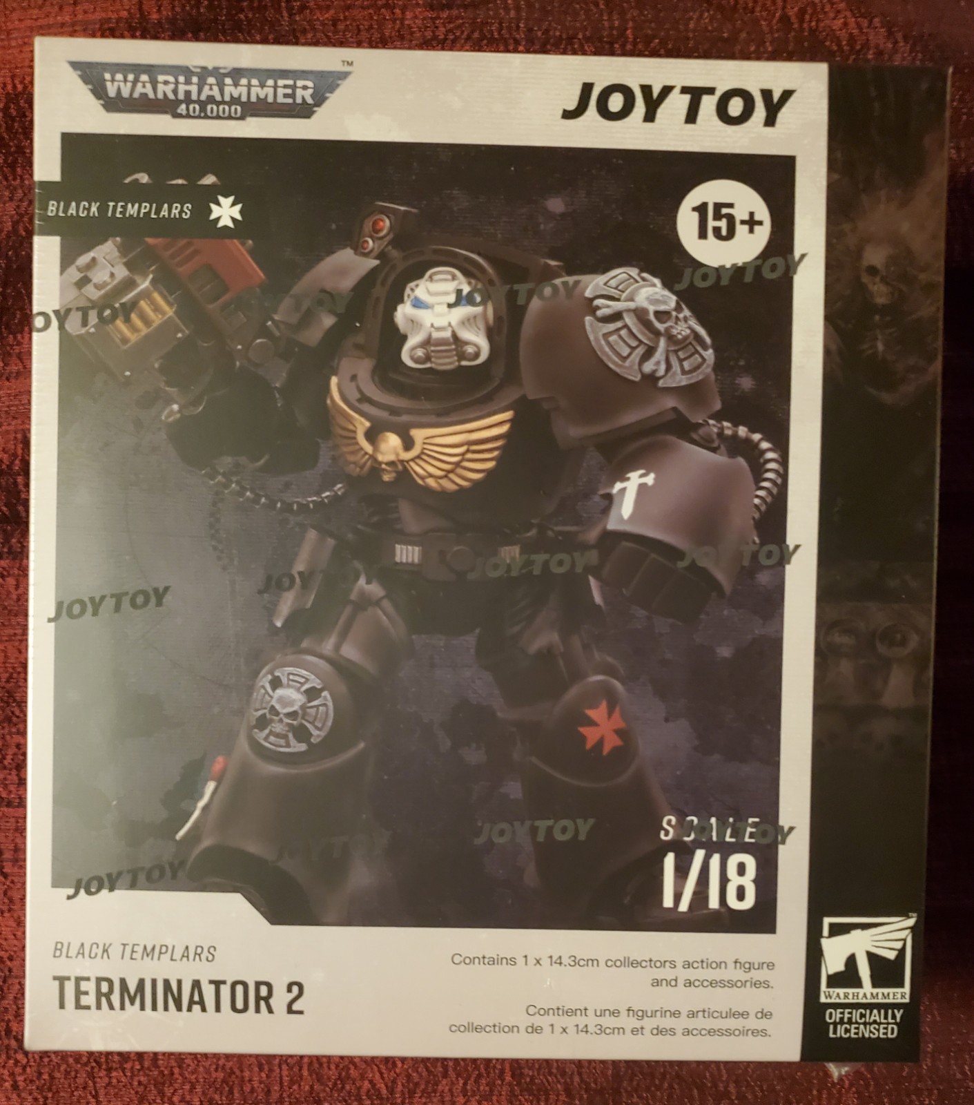 JoyToy Warhammer 40,000 40K Black Templars Terminator #2 Power Fist Storm Bolter