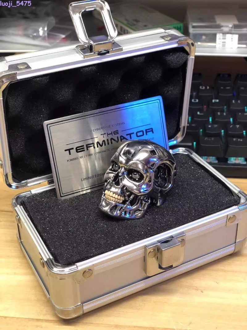 1/4 Scale Terminator T2 T800 ENDOSKELETON Figure Model LED Eyes Head Carving